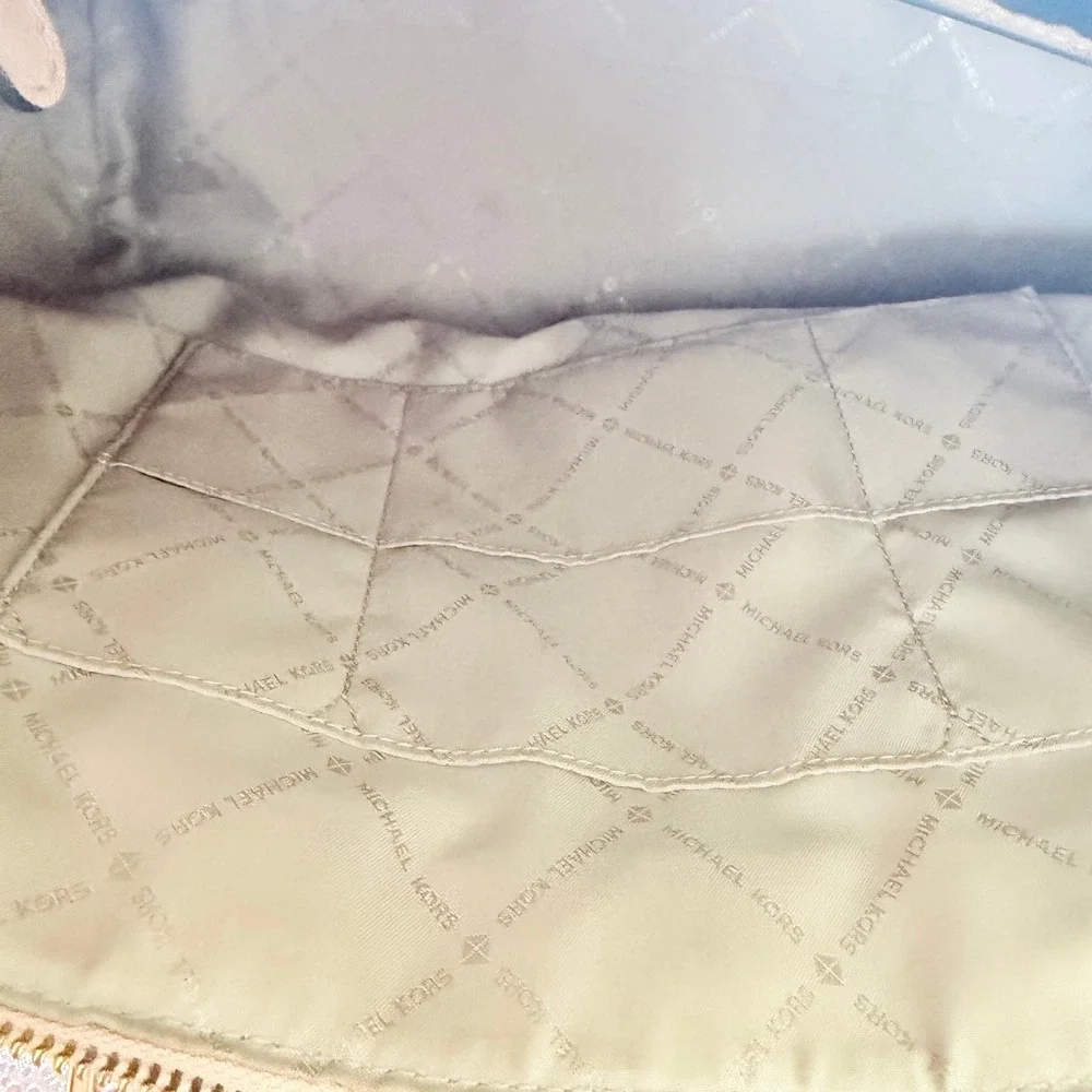 Michael Kors Ciara Satchel Womens Large Blush Pink Saffiano Leather Crossbody